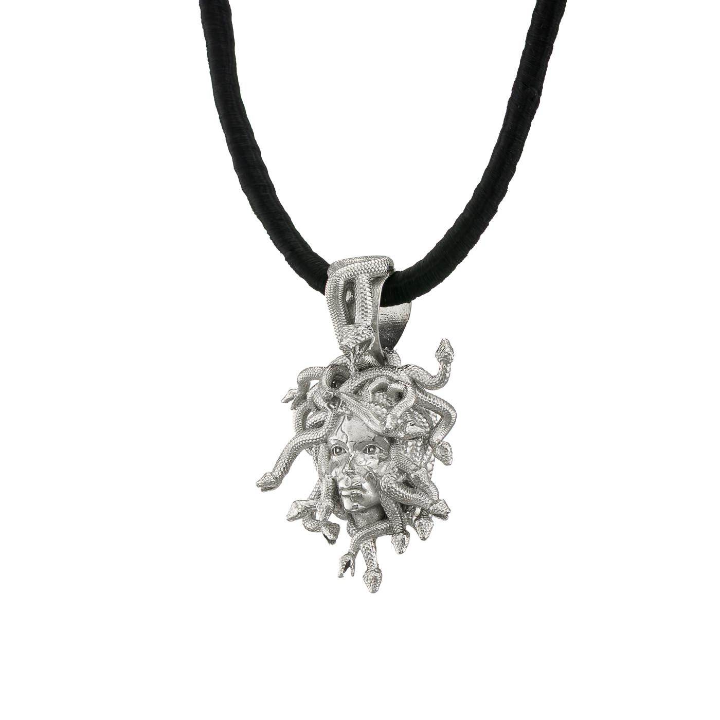 Medusa Head Necklace | Sterling Silver Greek Mythology Pendant