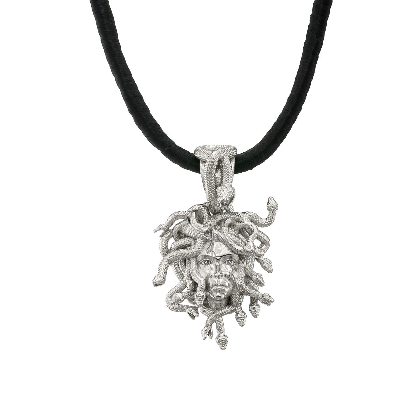 Medusa Head Necklace | Sterling Silver Greek Mythology Pendant