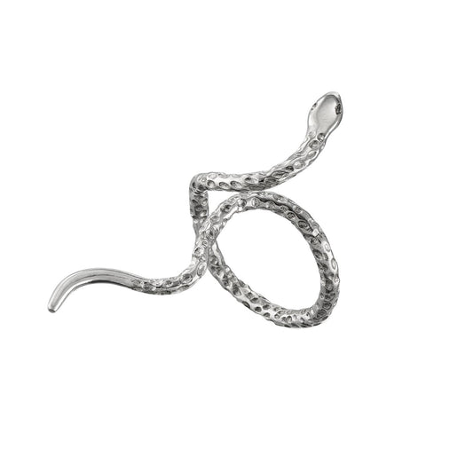 Textured Sterling Silver Snake Wrap Ring